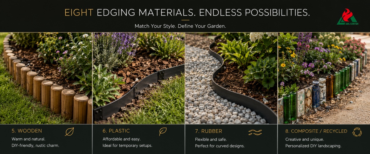 Pros, Cons, and Suitable Applications of 8 Popular Garden Edging Materials